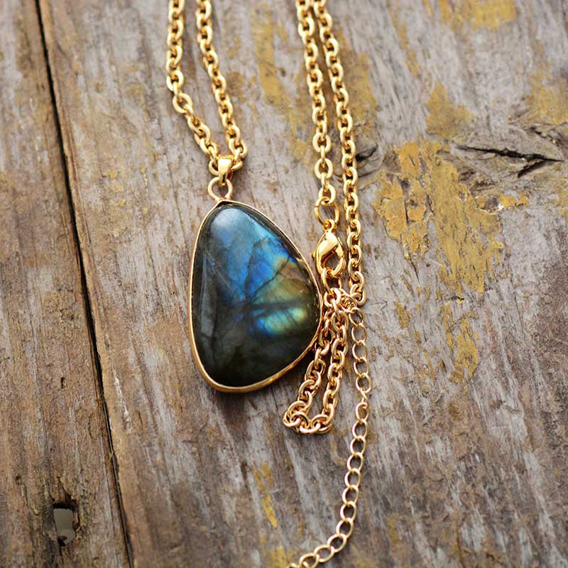 Collier "Sécurité" en Labradorite Ma boutique