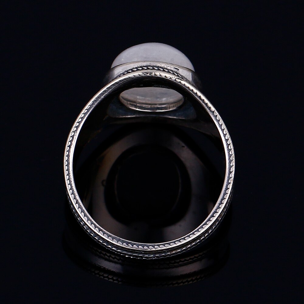 Bague en Pierre de Lune de 10x12mm Bijoux d'âmes