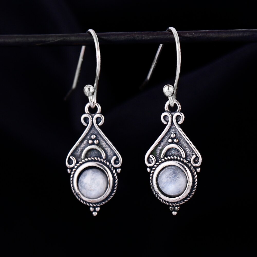 Boucles d'oreilles Pierre Lune de 5mm Bijoux d'âmes