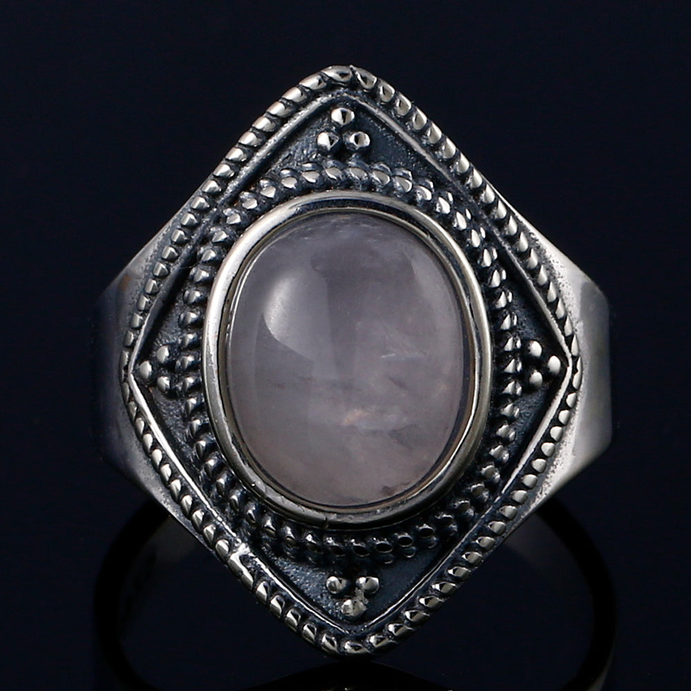 Bague en Pierre de Lune de 8x10mm Bijoux d'âmes