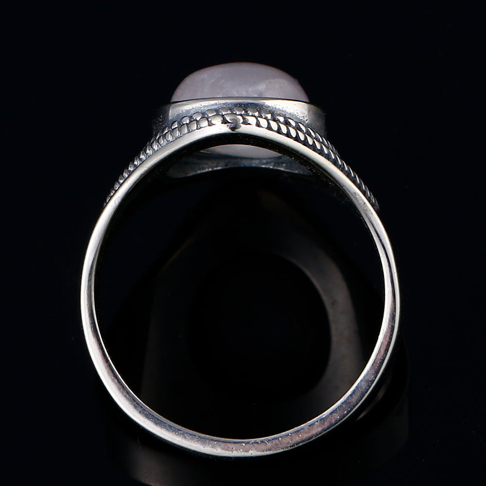 Bague en Pierre de Lune de 8x10mm Bijoux d'âmes