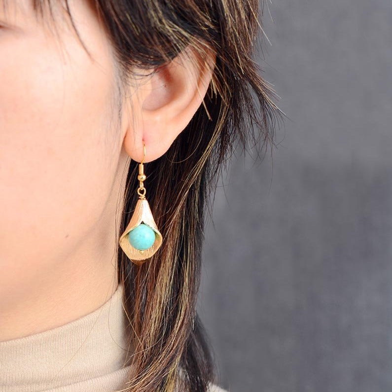 Boucles d'oreilles "Tranquillité" en Amazonite Ma boutique