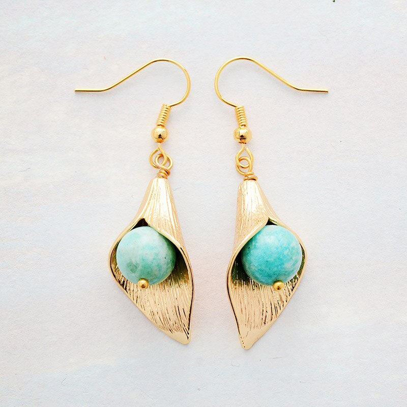 Boucles d'oreilles "Tranquillité" en Amazonite Ma boutique