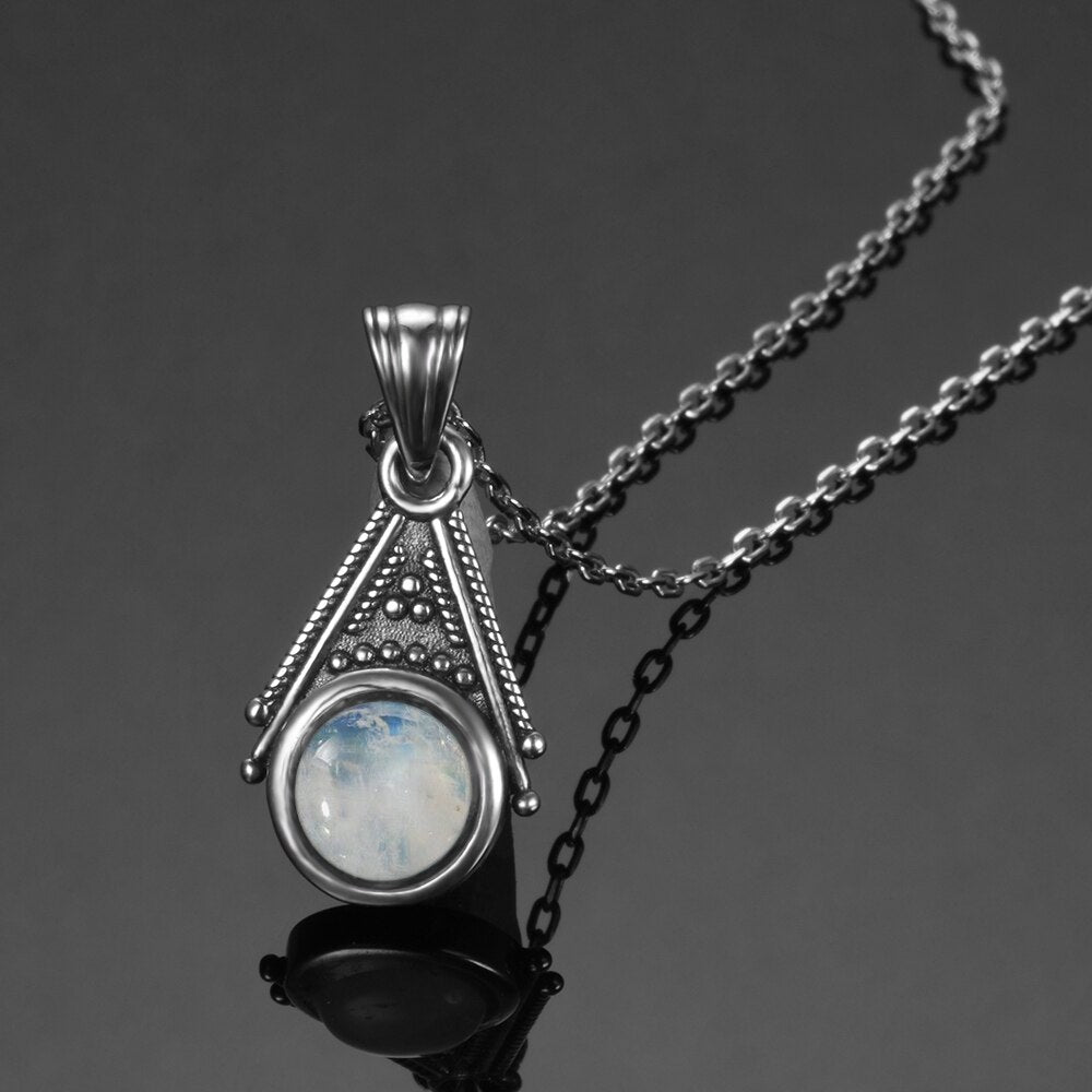 Collier en Pierre de Lune de 6mm Bijoux d'âmes