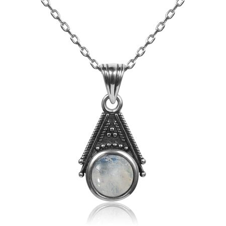 Collier en Pierre de Lune de 6mm Bijoux d'âmes