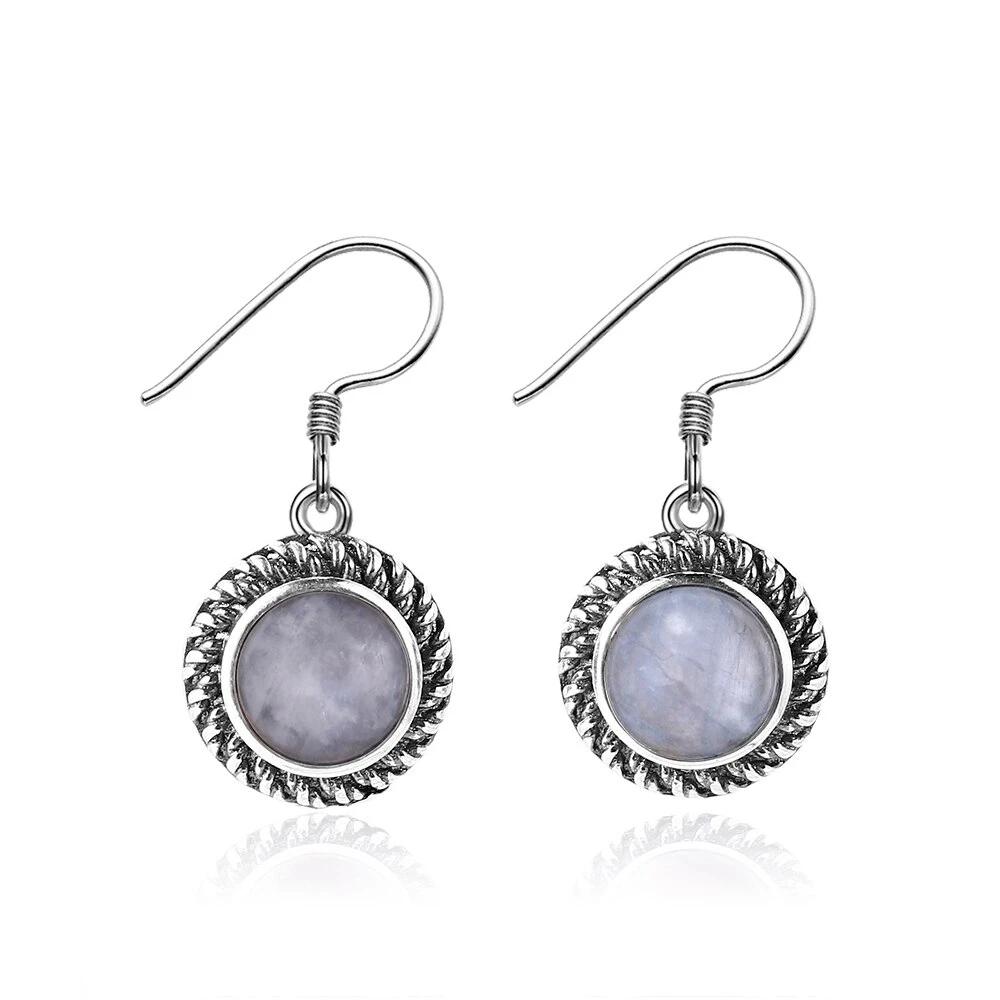 Boucles d'oreilles Pierre de Lune de 7mm Bijoux d'âmes