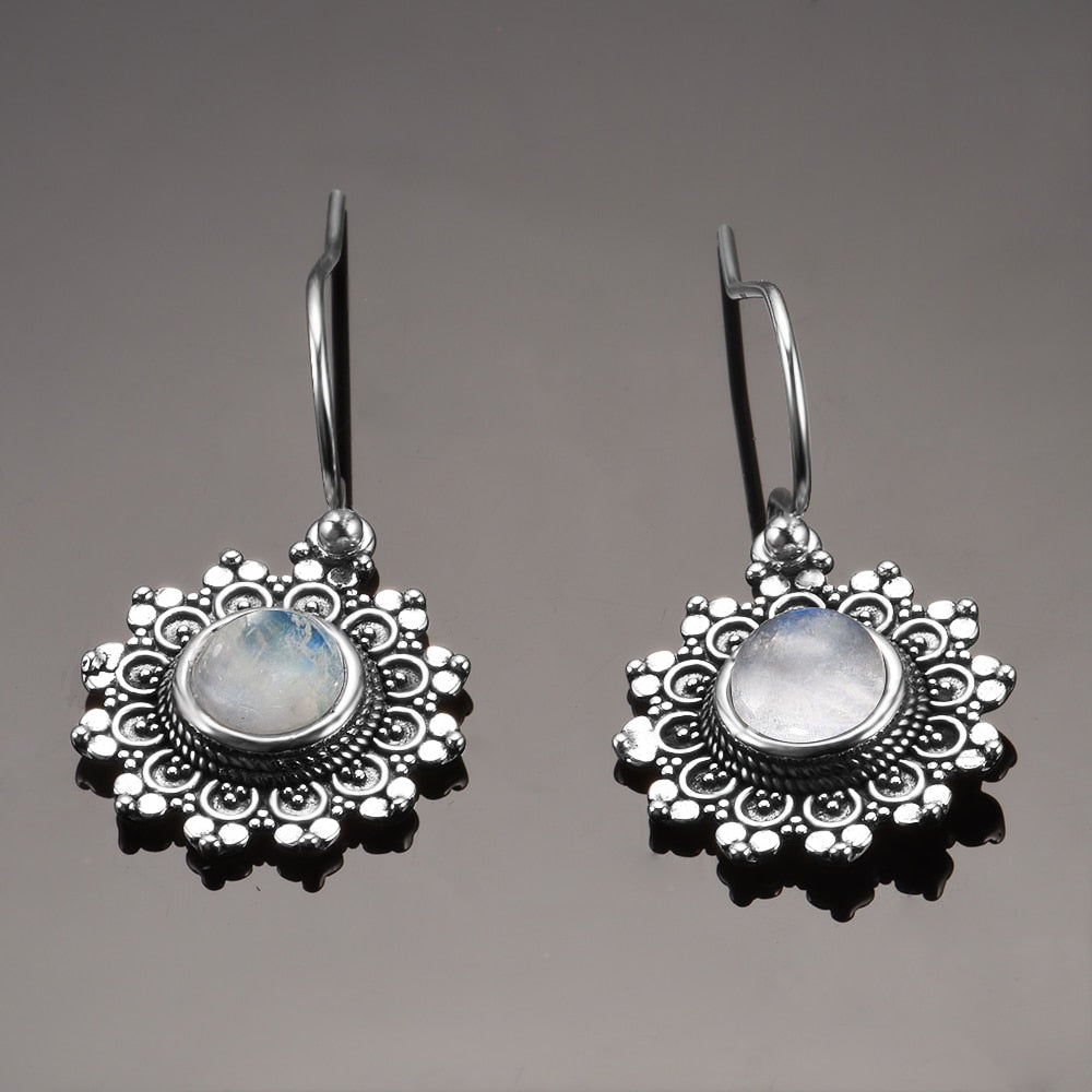 Boucles d'oreilles Pierre de Lune de 6mm Bijoux d'âmes