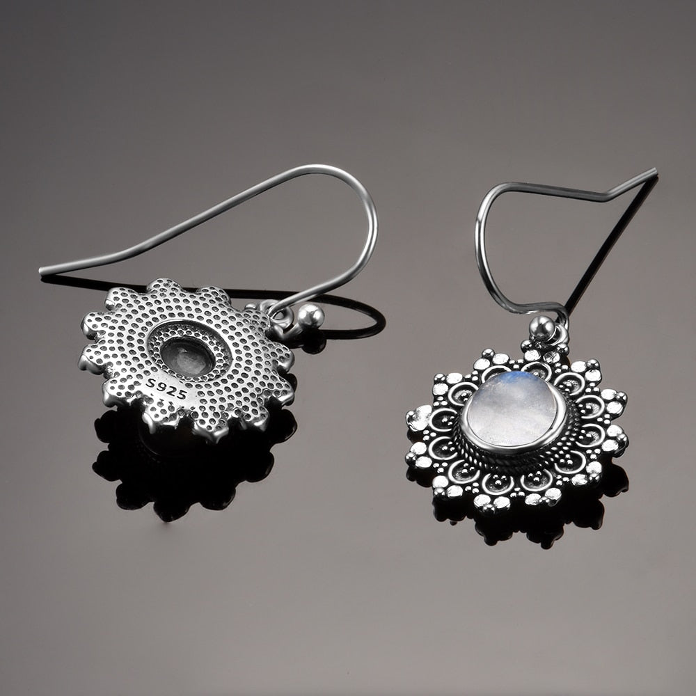 Boucles d'oreilles Pierre de Lune de 6mm Bijoux d'âmes