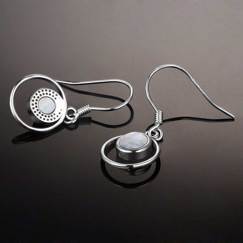 Boucles d'oreilles en Pierre de Lune de 6mm Bijoux d'âmes