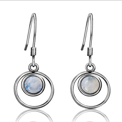 Boucles d'oreilles en Pierre de Lune de 6mm Bijoux d'âmes