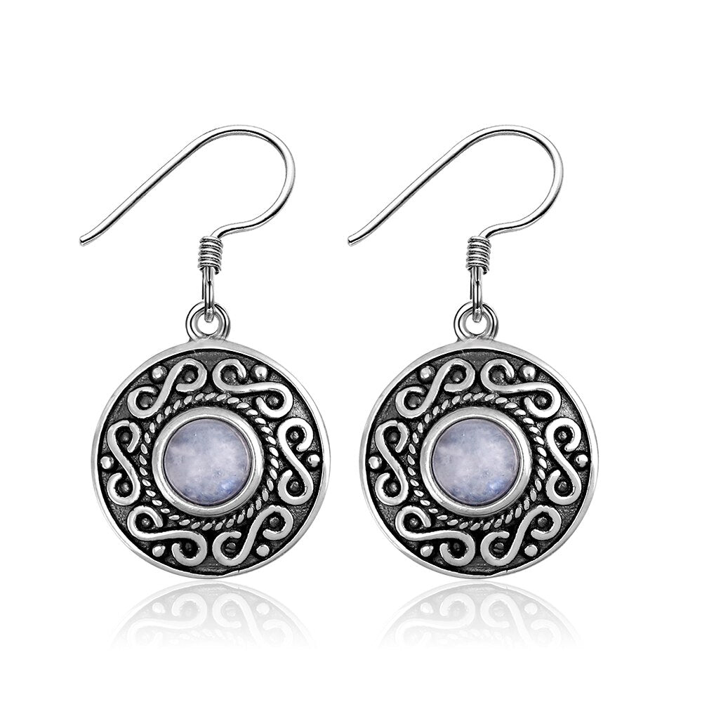 Boucles d'oreilles en Pierre de Lune de 5mm Bijoux d'âmes