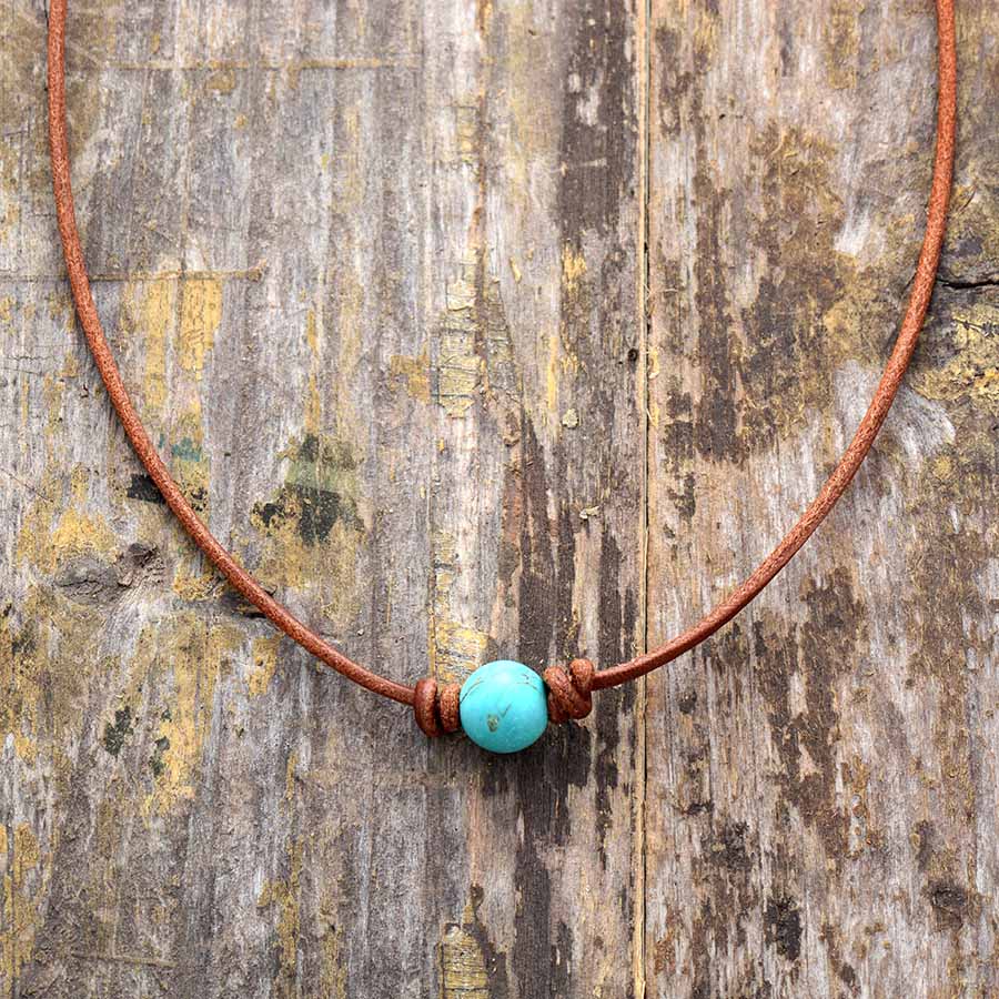 Collier "Succès" en Turquoise / Quartz rose / Howlite Ma boutique