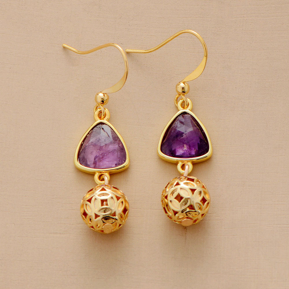 Boucles d'oreilles "Intuition" en Améthyste Ma boutique