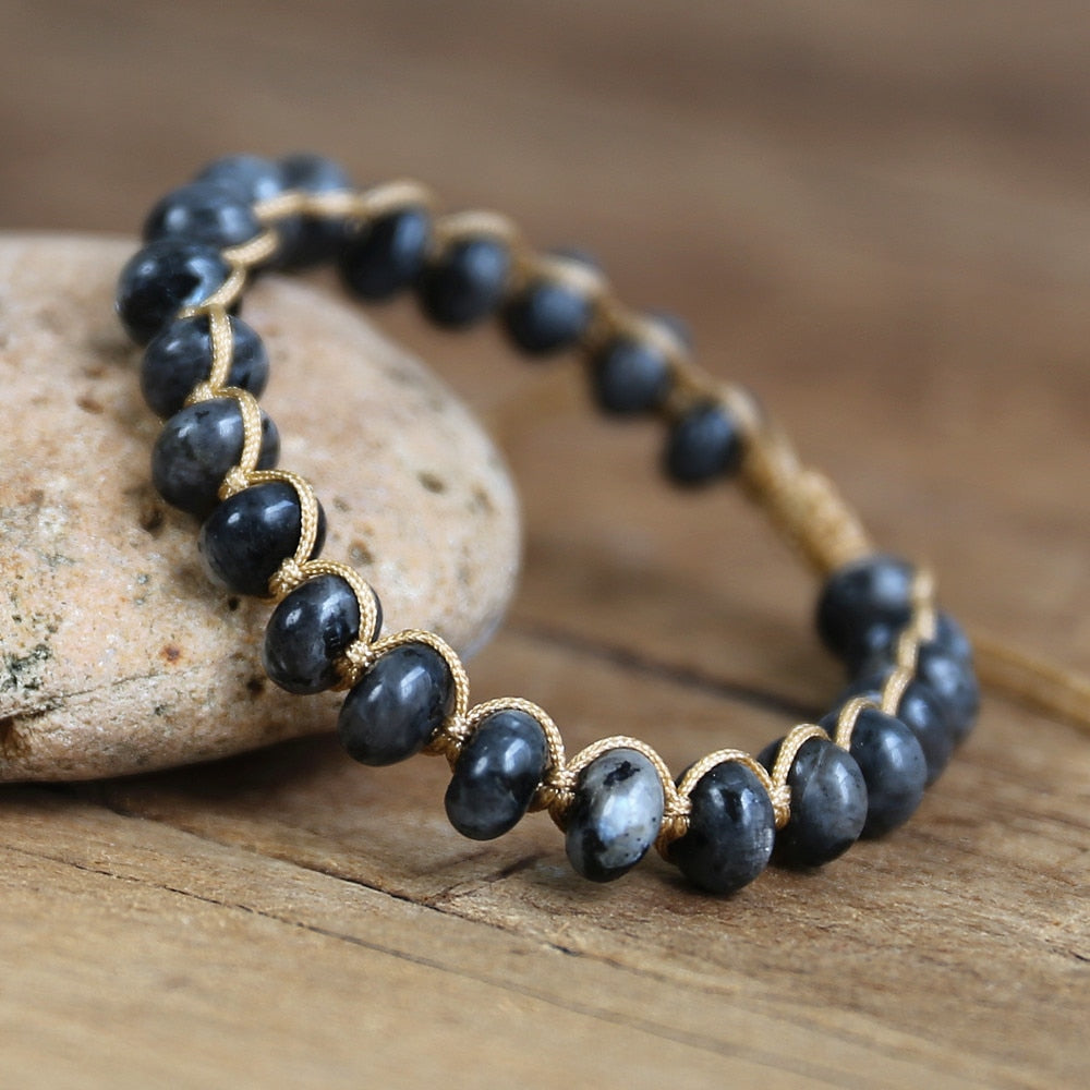 Bracelet wrap "Nuance" en Labradorite Ma boutique