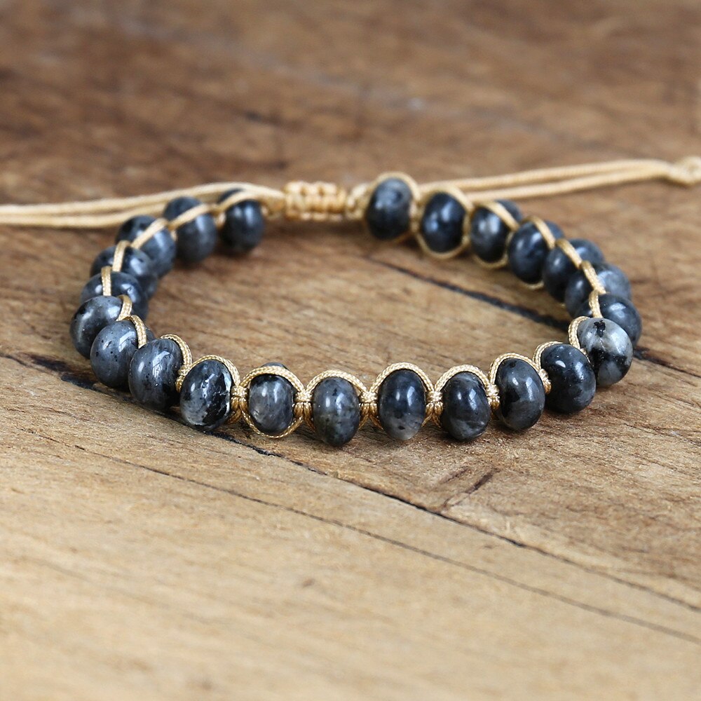 Bracelet wrap "Nuance" en Labradorite Ma boutique