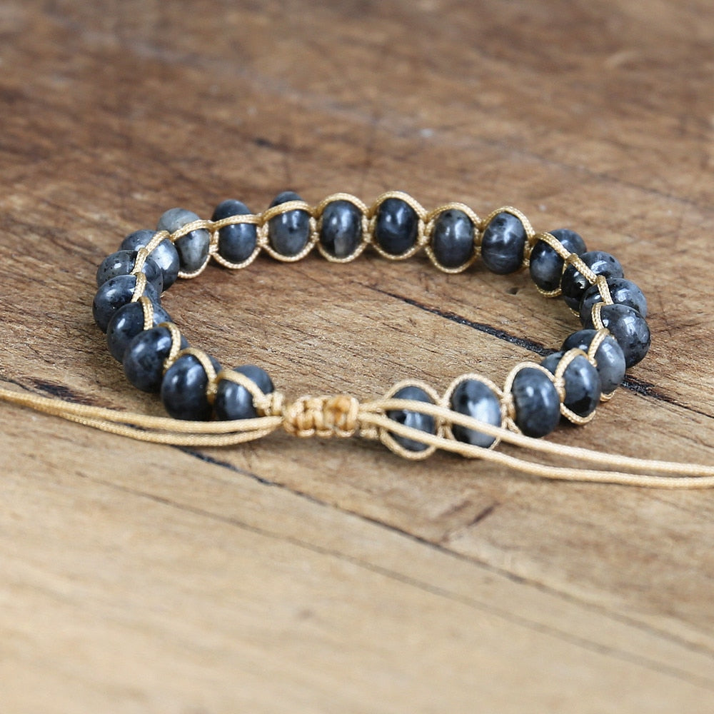 Bracelet wrap "Nuance" en Labradorite Ma boutique