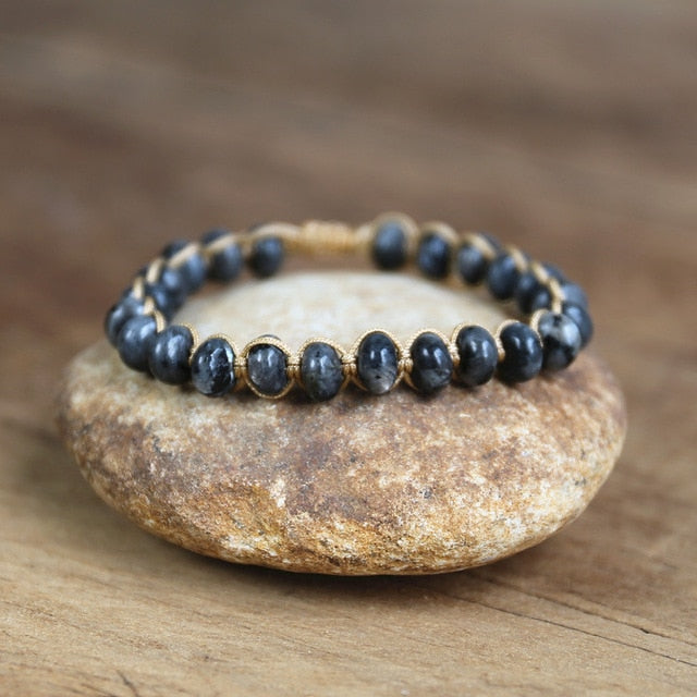 Bracelet wrap "Nuance" en Labradorite Ma boutique