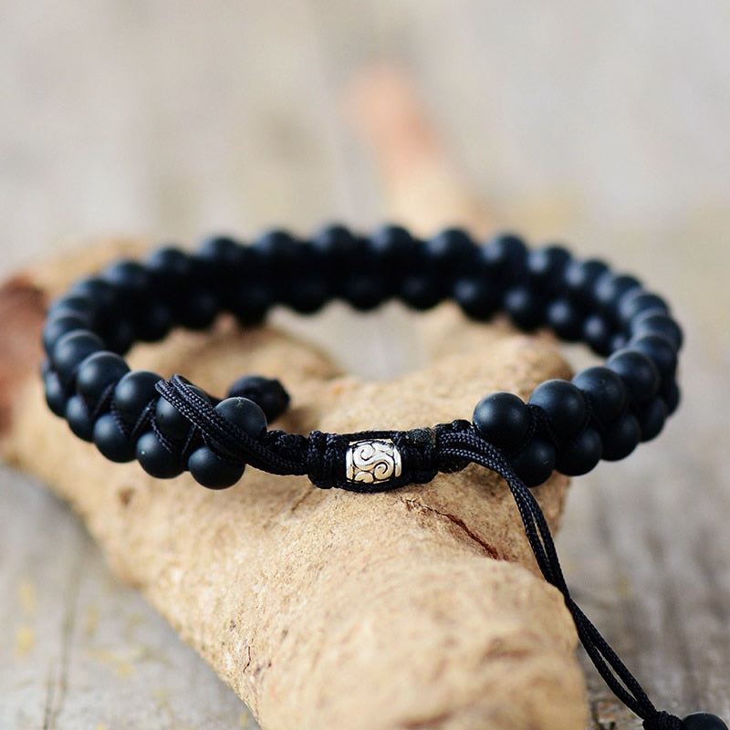 Bracelet wrap "Cnossos" en Onyx Ma boutique