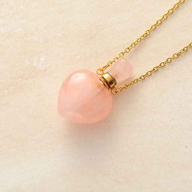 Collier diffuseur de parfum en Améthyste / Quartz rose / Quartz fumé Ma boutique