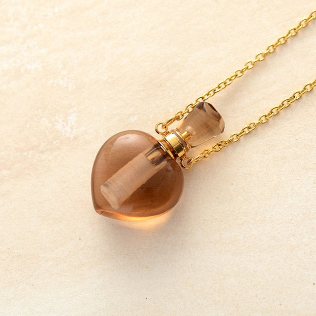 Collier diffuseur de parfum en Améthyste / Quartz rose / Quartz fumé Ma boutique