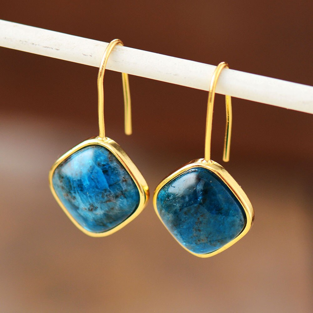 Boucles d'oreilles "Emanation" en Apatite Ma boutique