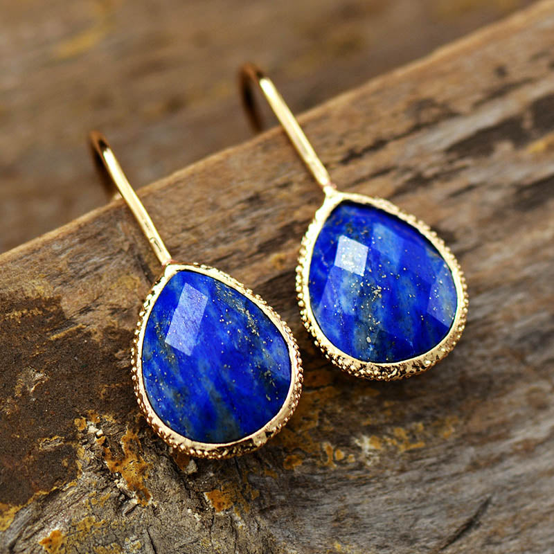 Boucles d'oreilles "Elba" en Lapis-lazuli Ma boutique