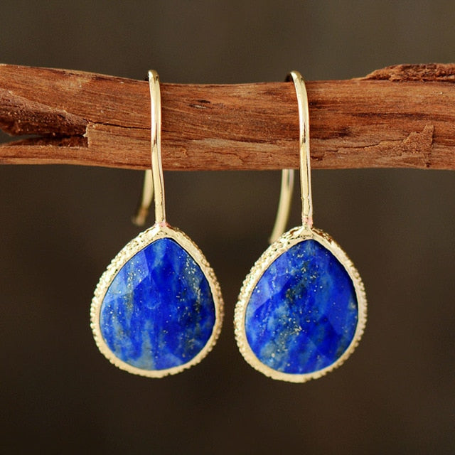 Boucles d'oreilles "Elba" en Lapis-lazuli Ma boutique