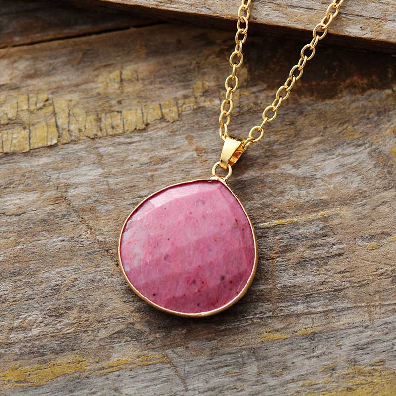 Collier "Reconnaissance" en Rhodonite Ma boutique