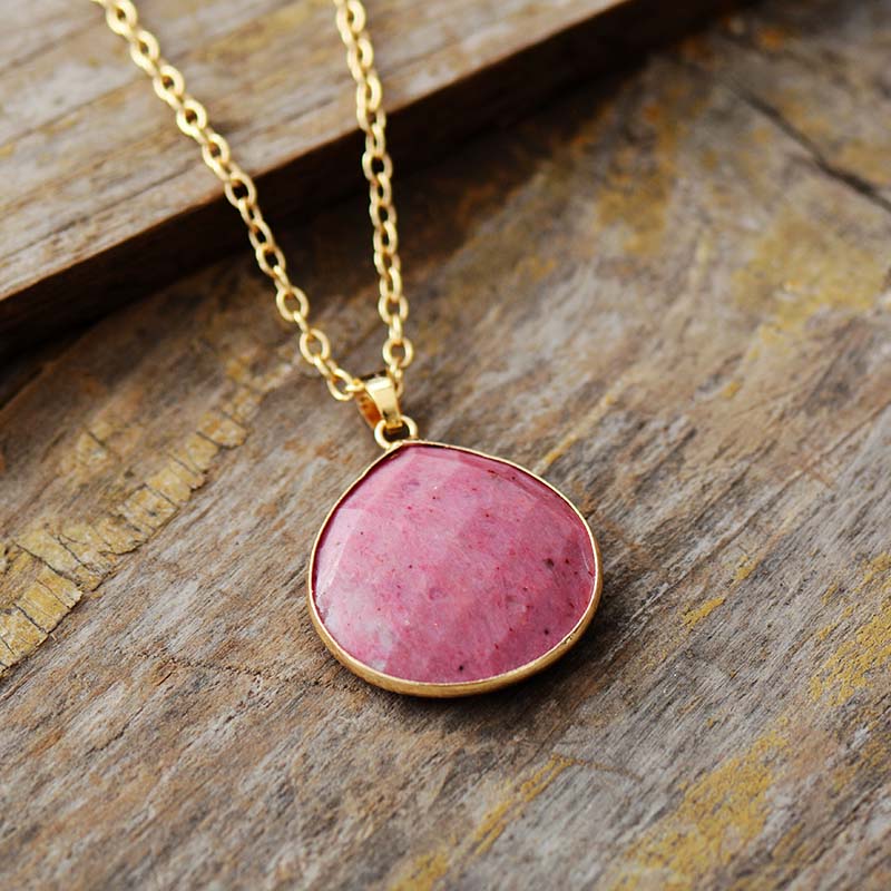 Collier "Reconnaissance" en Rhodonite Ma boutique