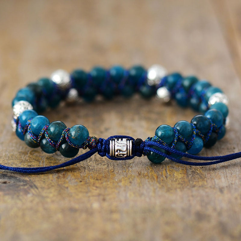 Bracelet wrap "Osmose" en Apatite Ma boutique