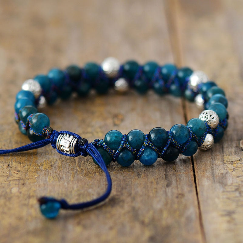 Bracelet wrap "Osmose" en Apatite Ma boutique