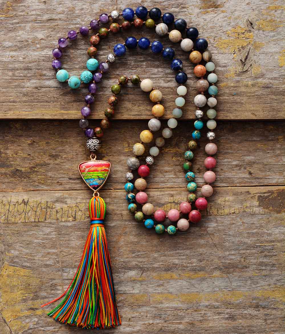 Collier Mala 7 Chakras Ma boutique