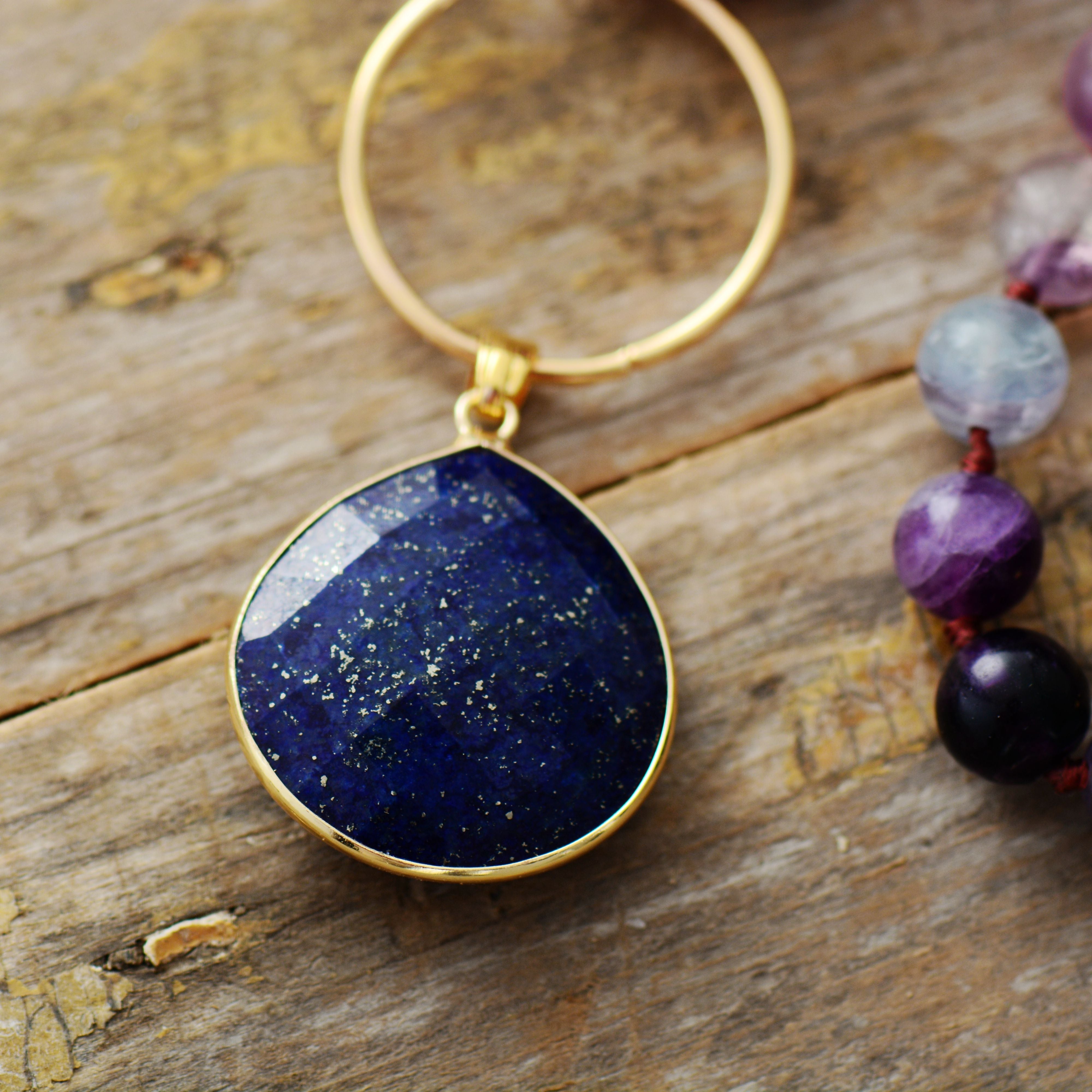 Collier en Lapis-Lazuli et Fluorite Ma boutique