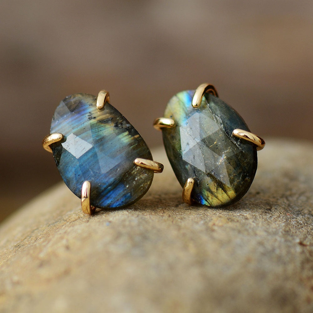 Boucles d'oreilles "Céleste" en Labradorite Ma boutique