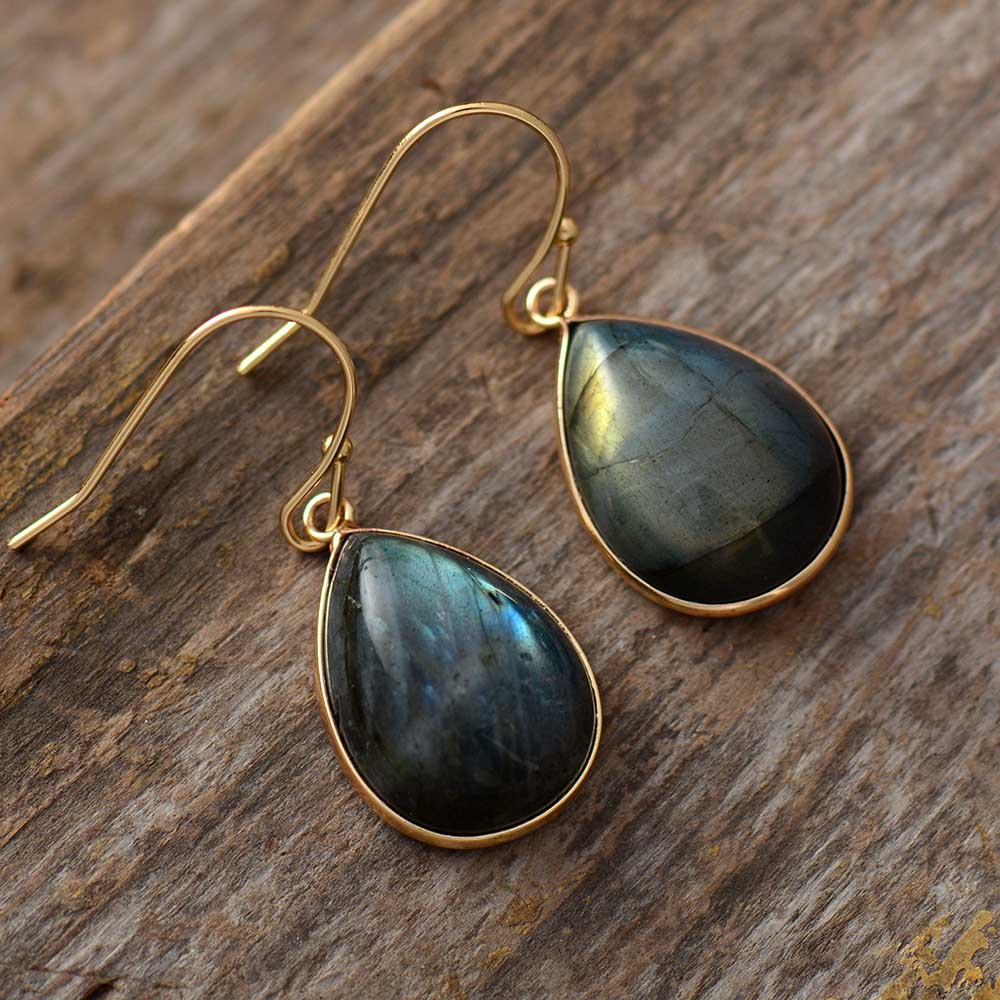 Boucles d'oreilles en Labradorite Ma boutique