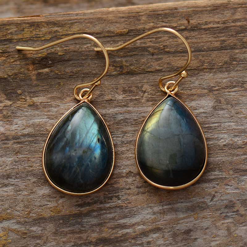 Boucles d'oreilles en Labradorite Ma boutique