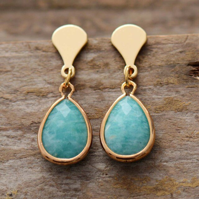 Boucles d'oreilles en Amazonite Ma boutique