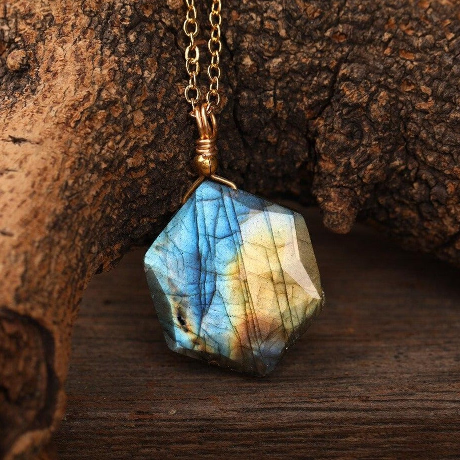 Collier en pierre Labradorite Ma boutique