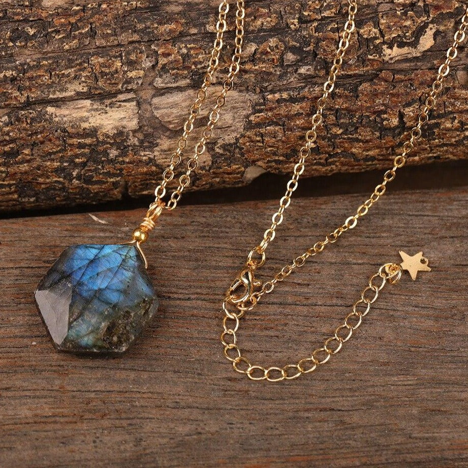 Collier en pierre Labradorite Ma boutique