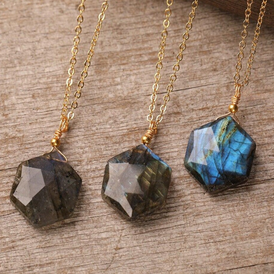 Collier en pierre Labradorite Ma boutique