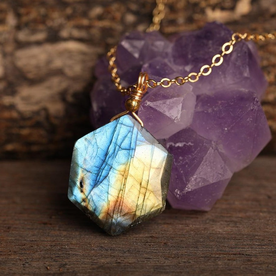 Collier en pierre Labradorite Ma boutique