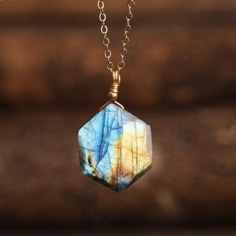 Collier en pierre Labradorite Ma boutique