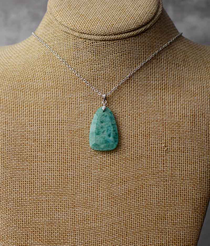 Collier en Amazonite / Quartz rose Ma boutique