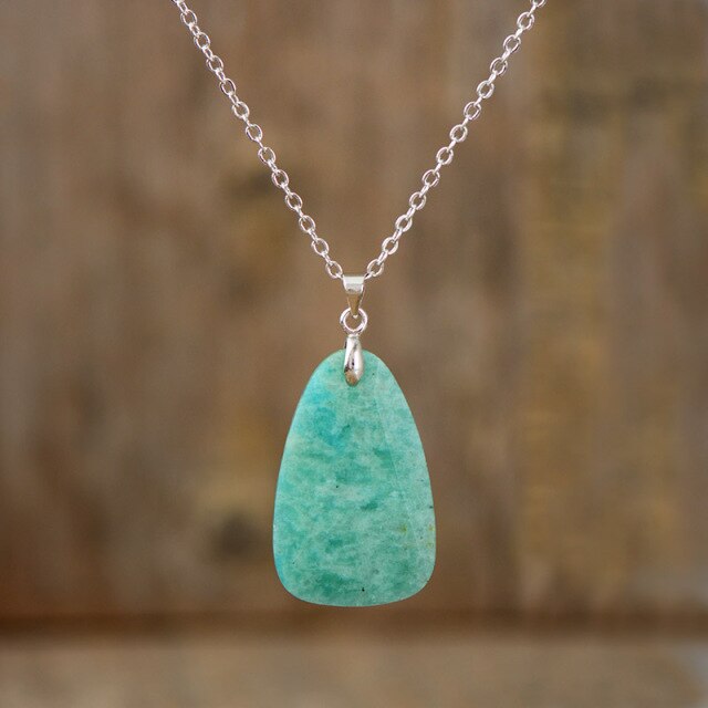 Collier en Amazonite / Quartz rose Ma boutique