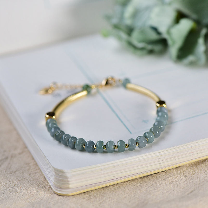 Bracelet en Jade bleu Ma boutique