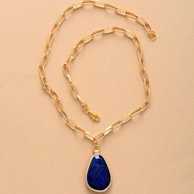 Collier en Labradorite / Lapis-lazuli Ma boutique