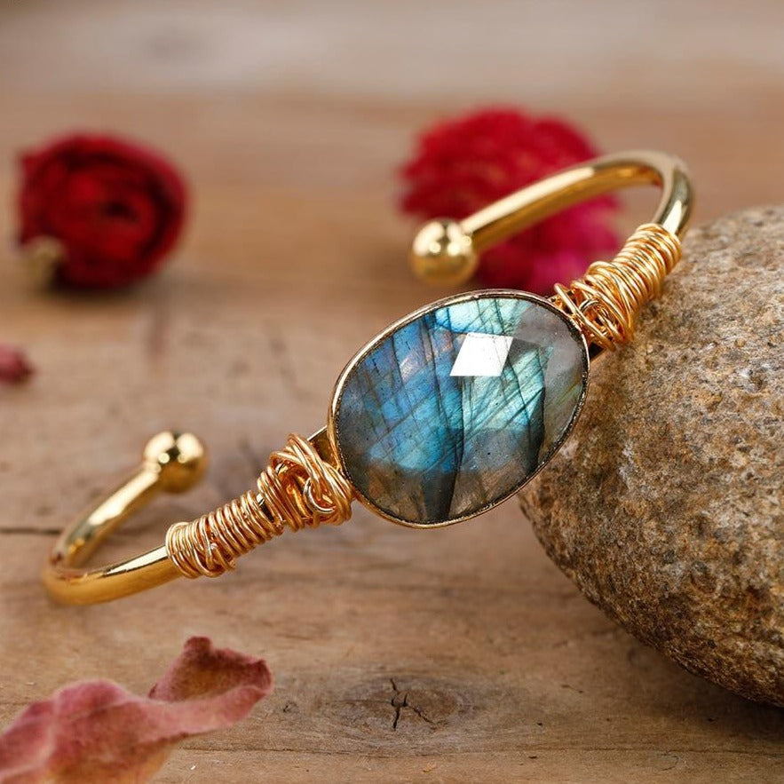 Bracelet cuivre "Vibration" en Labradorite Ma boutique