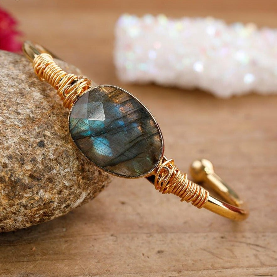 Bracelet cuivre "Vibration" en Labradorite Ma boutique