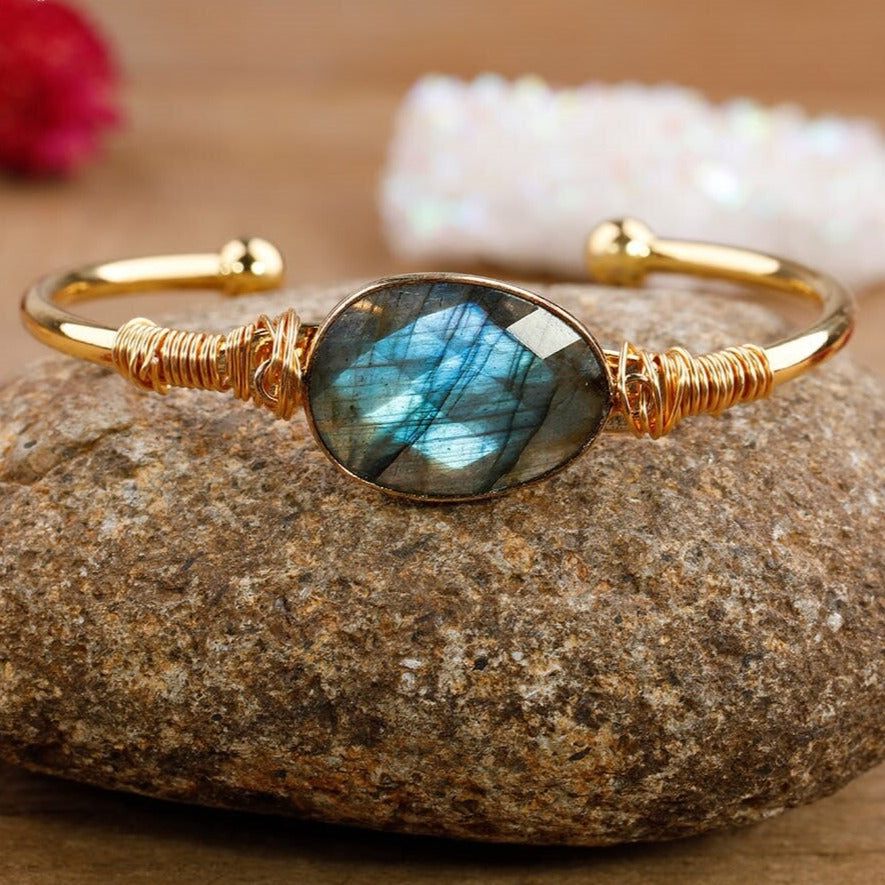 Bracelet cuivre "Vibration" en Labradorite Ma boutique