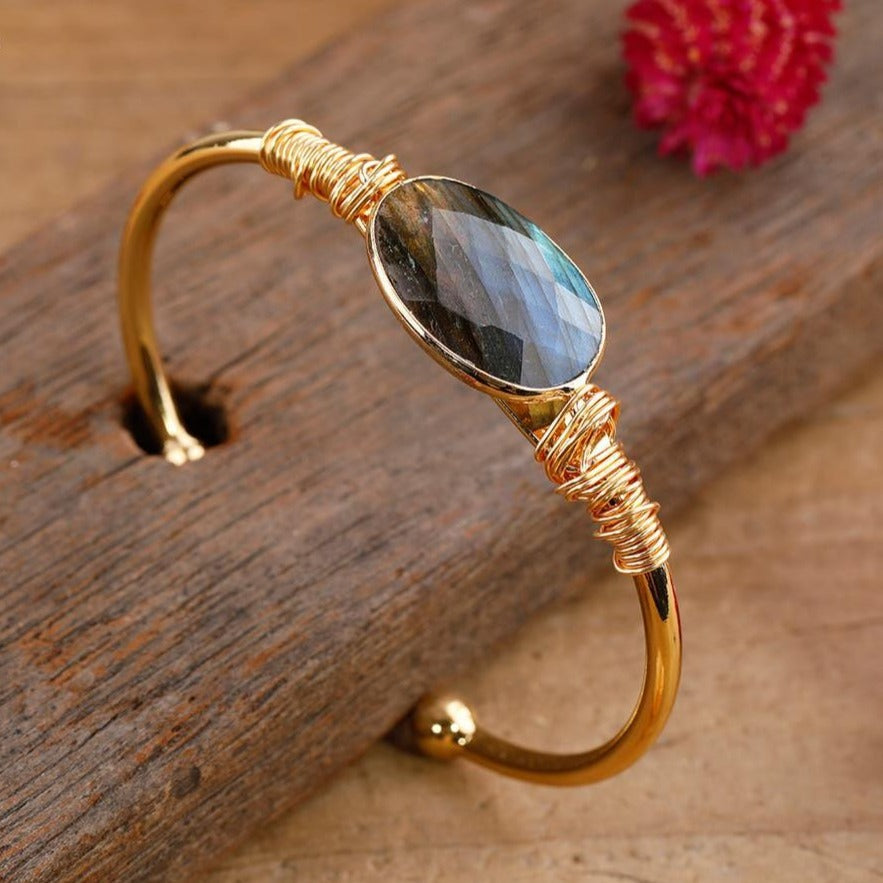 Bracelet cuivre "Vibration" en Labradorite Ma boutique